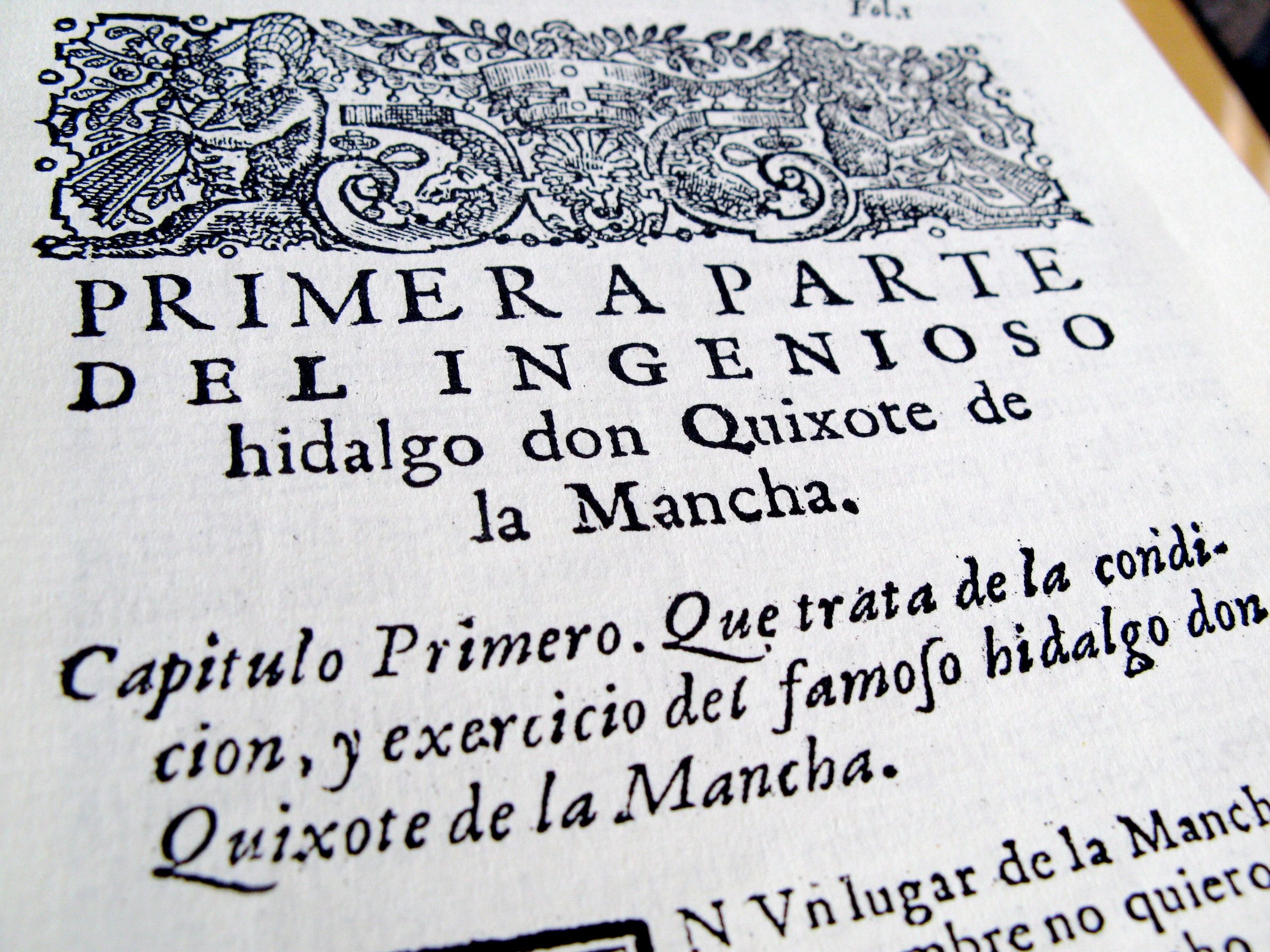 Historic printed page with early literary text