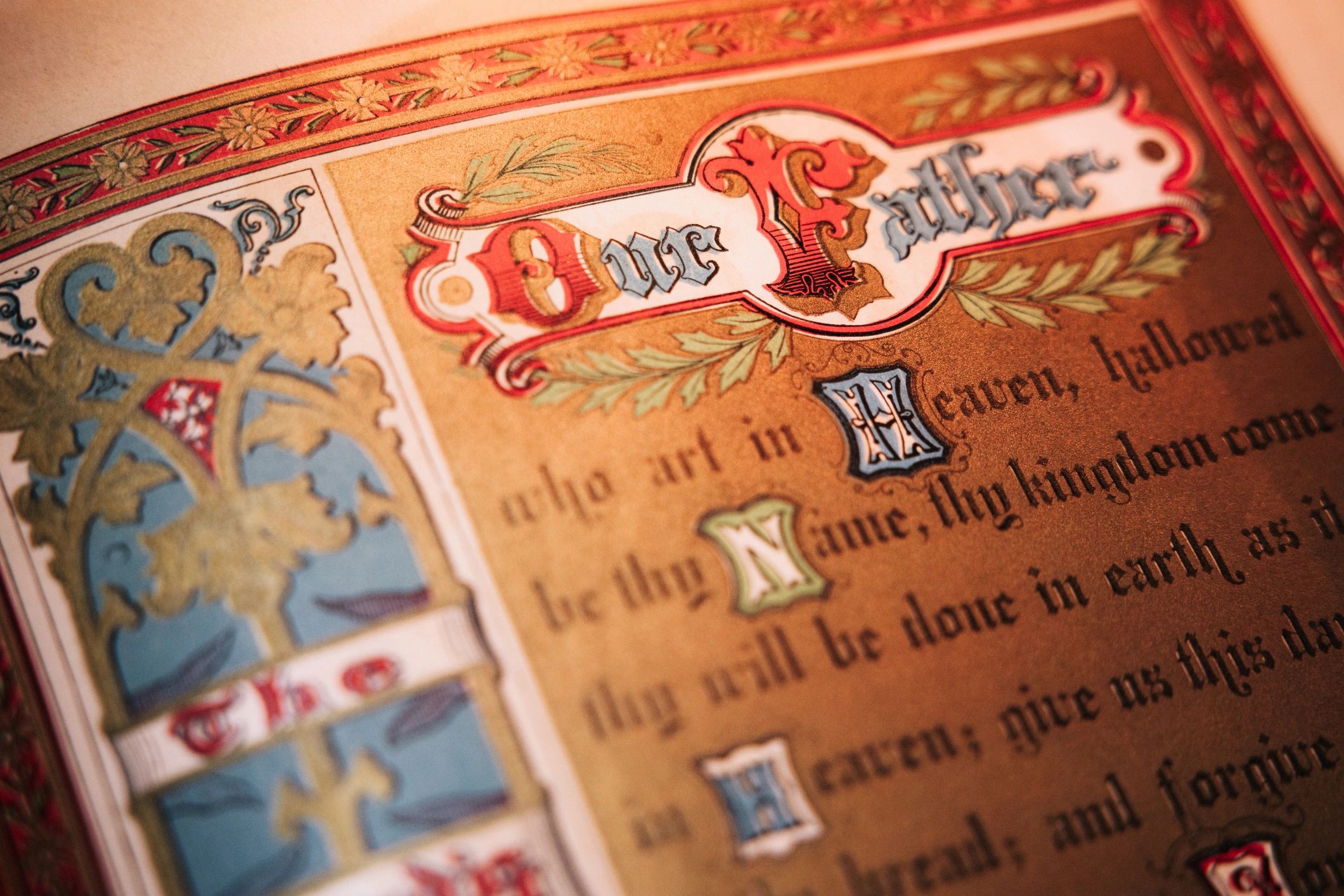 Antique manuscript page with dense historic text