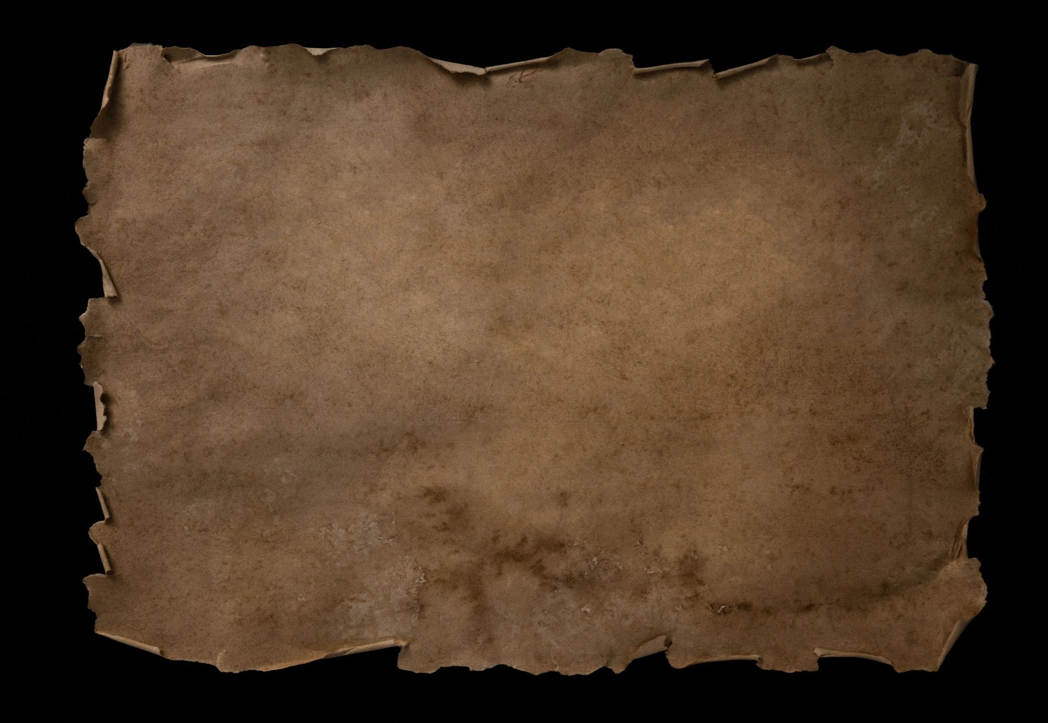 Old paper sheet with worn edges
